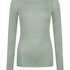 super miękka top z kaszmirem z dekoltem w ł&oacute;dkę, Zielony