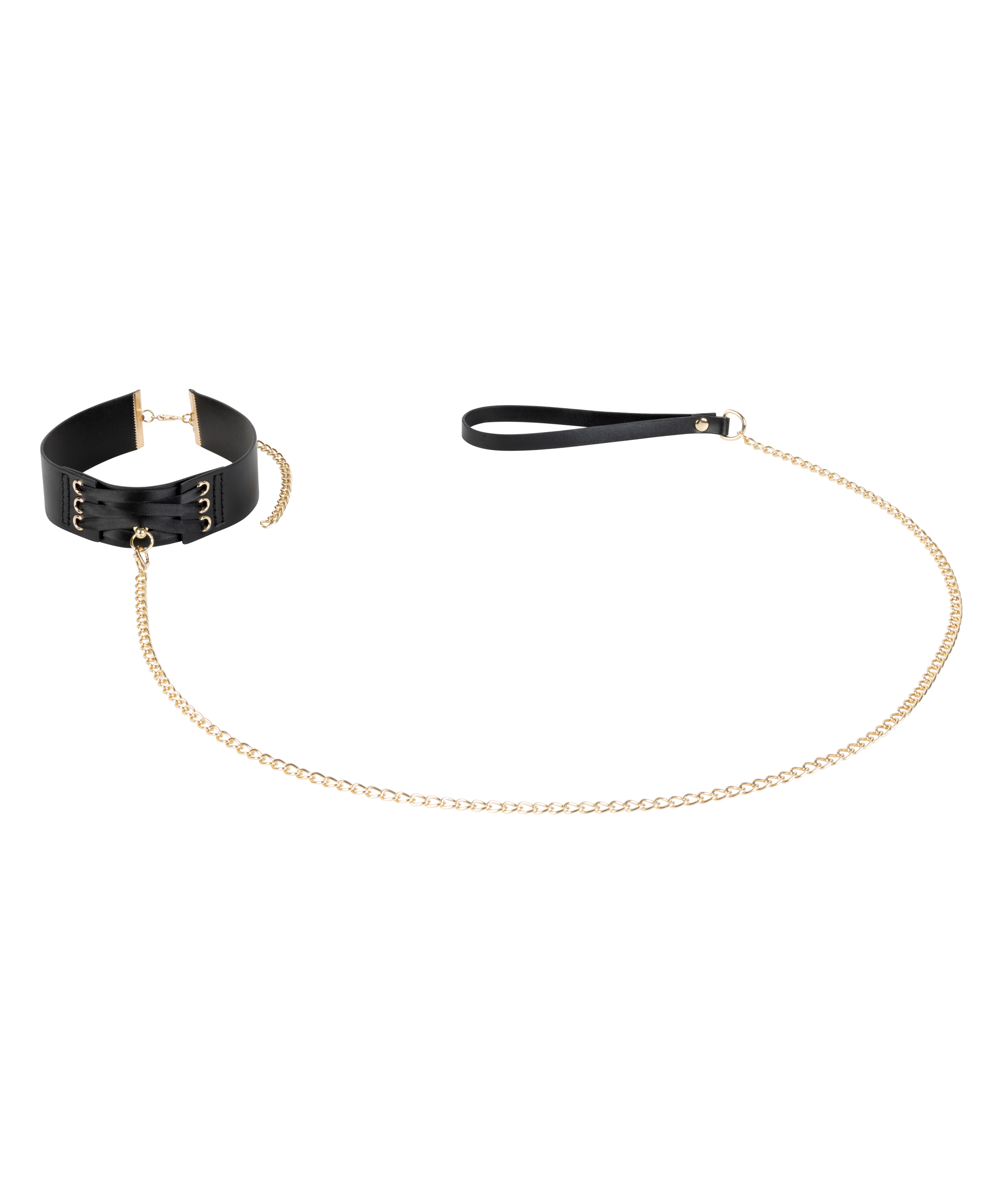 Private Choker Leash, Czarny, main