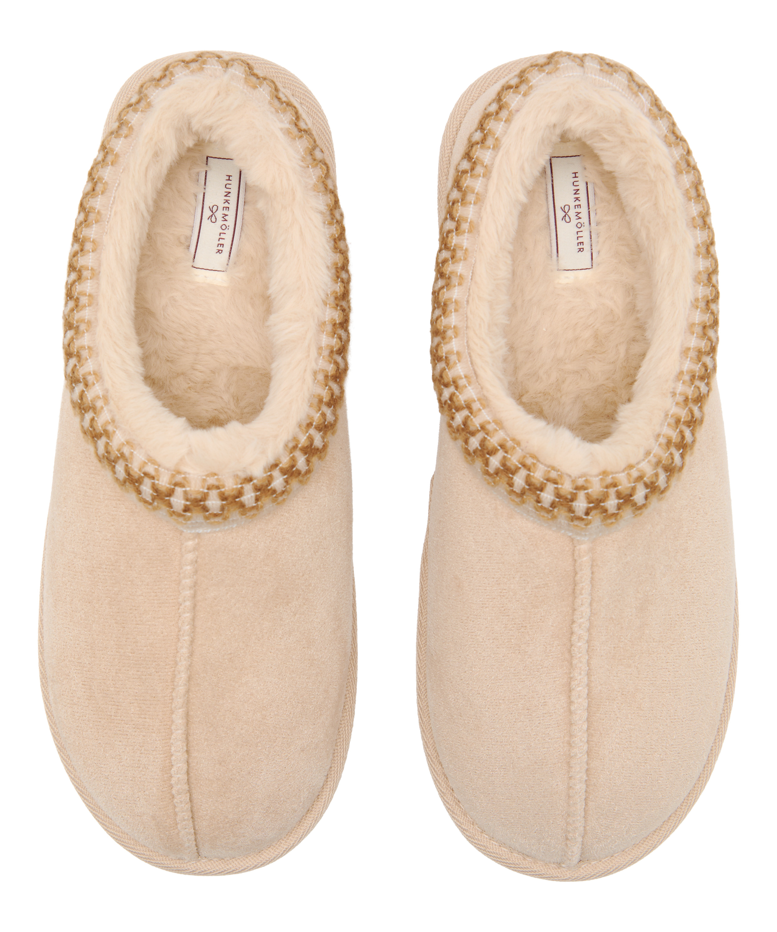 Kapcie Boot Faux Suede Stitching, Pomarańczowy, main