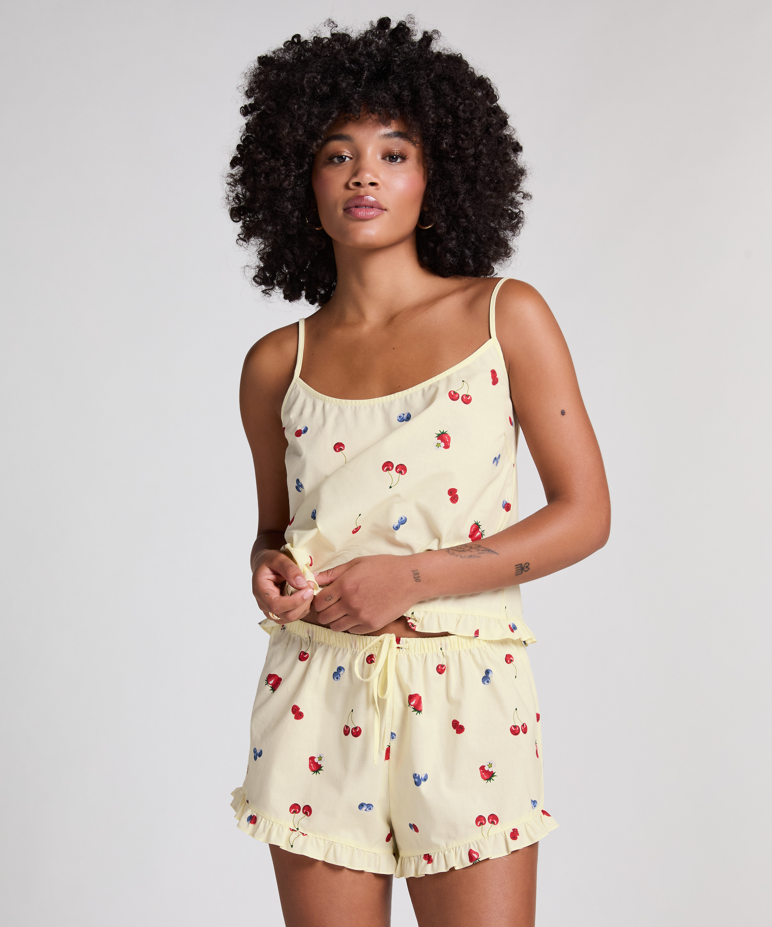 Tkane szorty, Żółty, main