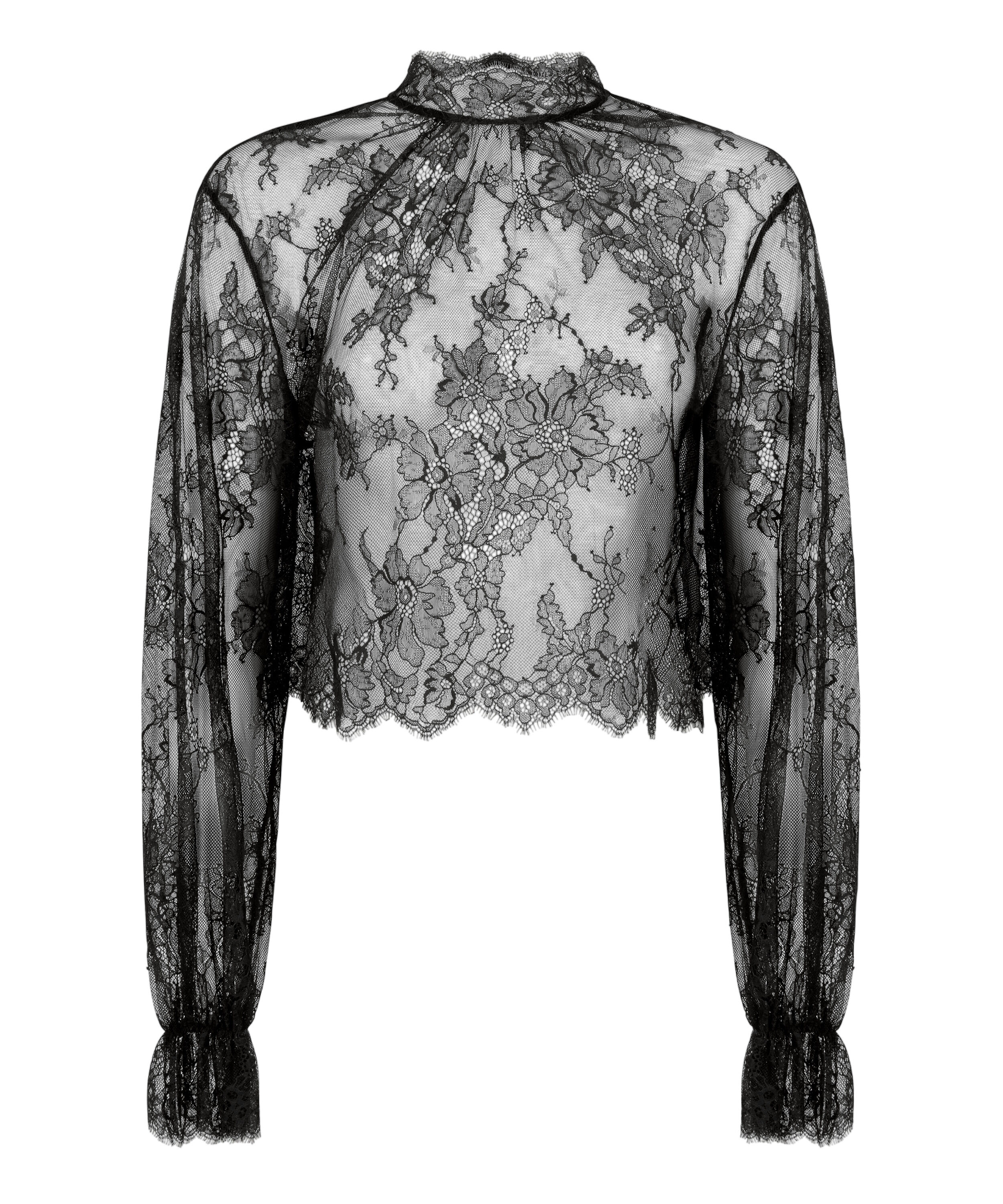 Top od piżamy Cecilia, Czarny