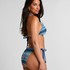 Top od bikini Cali Highleg, Niebieski