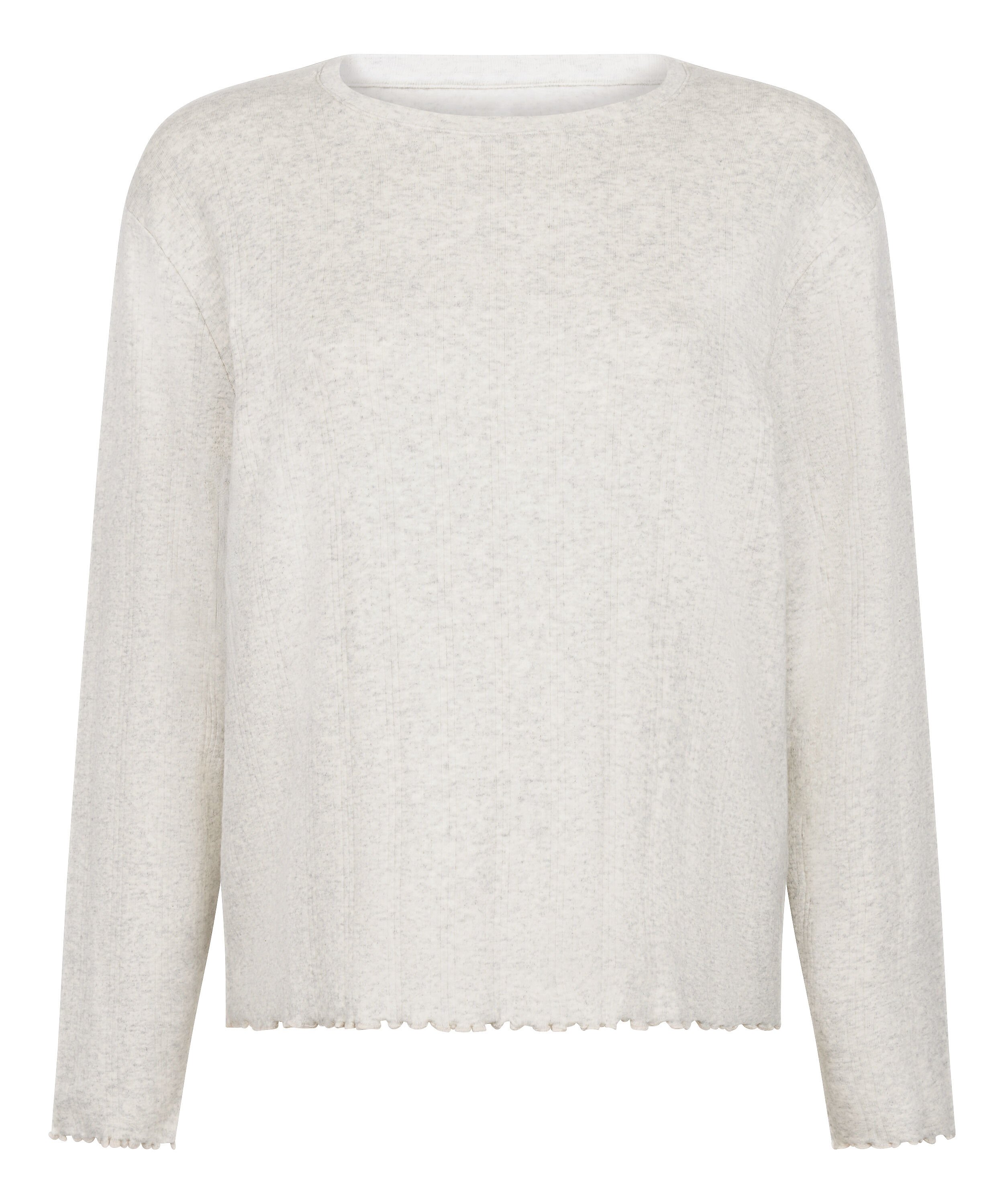 Piżama Top Loose Pointelle, Szary