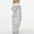 Fleece Onesie Kids, Szary