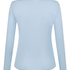 Bluza piżamowa Henley z długim rękawem, Niebieski