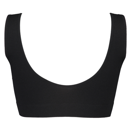 Seamless bralette, Czarny