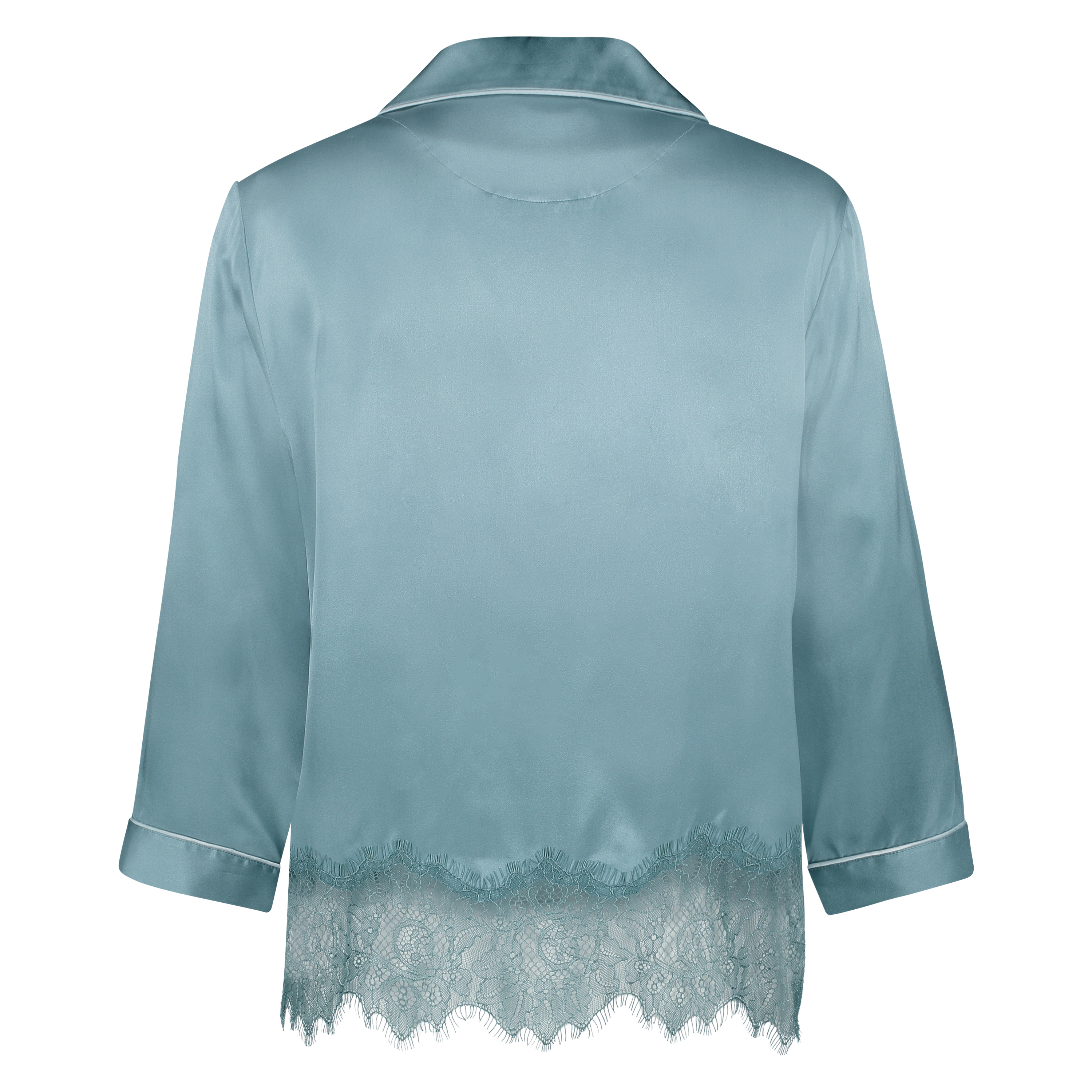Silk pyjama top, Niebieski, main