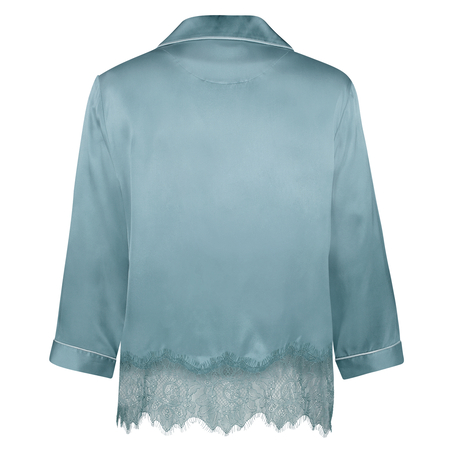 Silk pyjama top, Niebieski