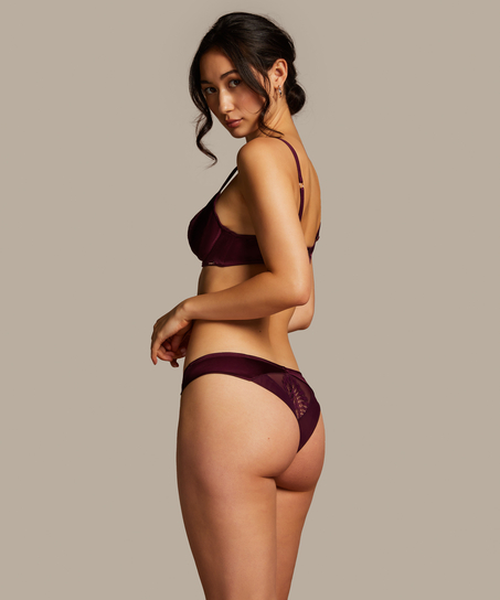 Nieusztywniany biustonosz z fiszbinami Jamie, Fioletowy