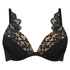 Genevieve padded push-up underwired bra, Czarny