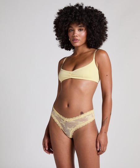 Brazyliany V-shape Mesh, Ż&oacute;łty