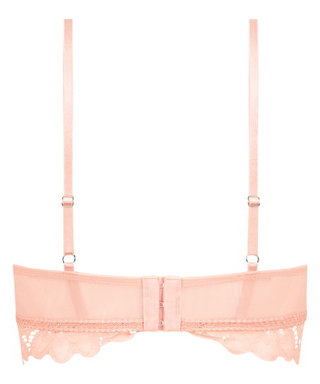 Usztywniany biustonosz bez fiszbin Longline Shiloh, R&oacute;żowy