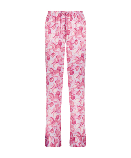 Spodnie z satyny, Fioletowy