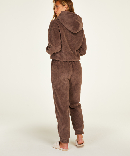 Polarowa bluza z kapturem Snuggle, Szary