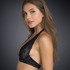 Non-padded underwired bra Jade lace, Czarny