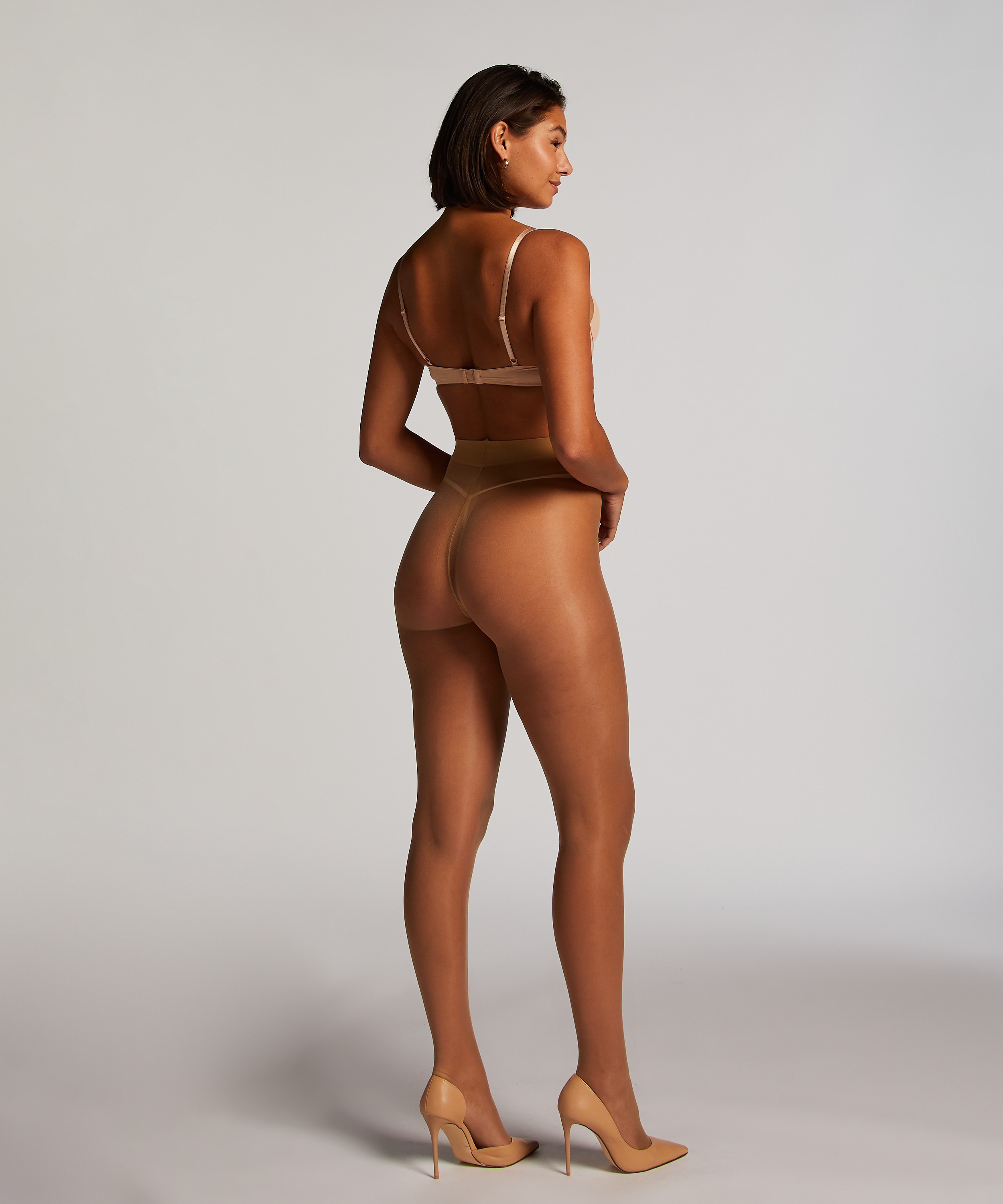 Odporne na oczka rajstopy 15 DEN, Beżowy, main