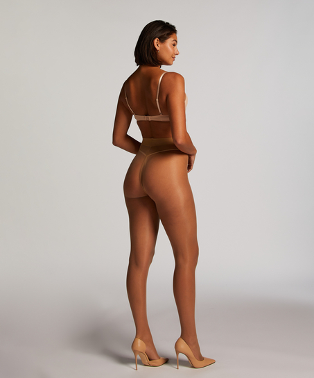 Odporne na oczka rajstopy 15 DEN, Beżowy