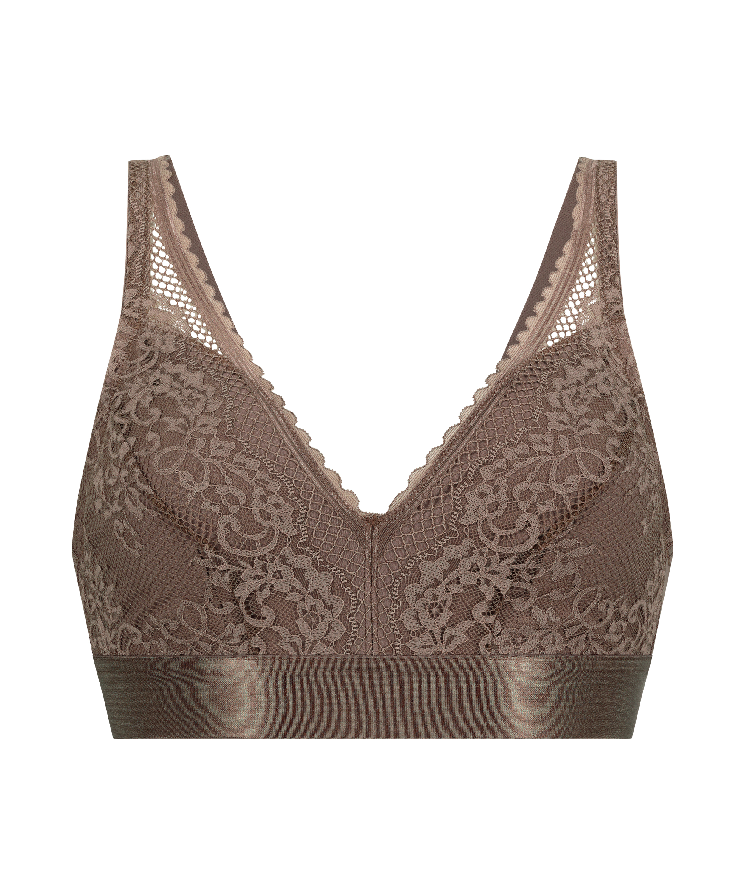 Biustonosz protetyczny bez fiszbin Morgan, Brązowy, main