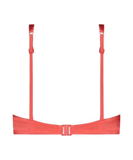 Góra od bikini push-up Luxe miseczki A – E, Czerwony