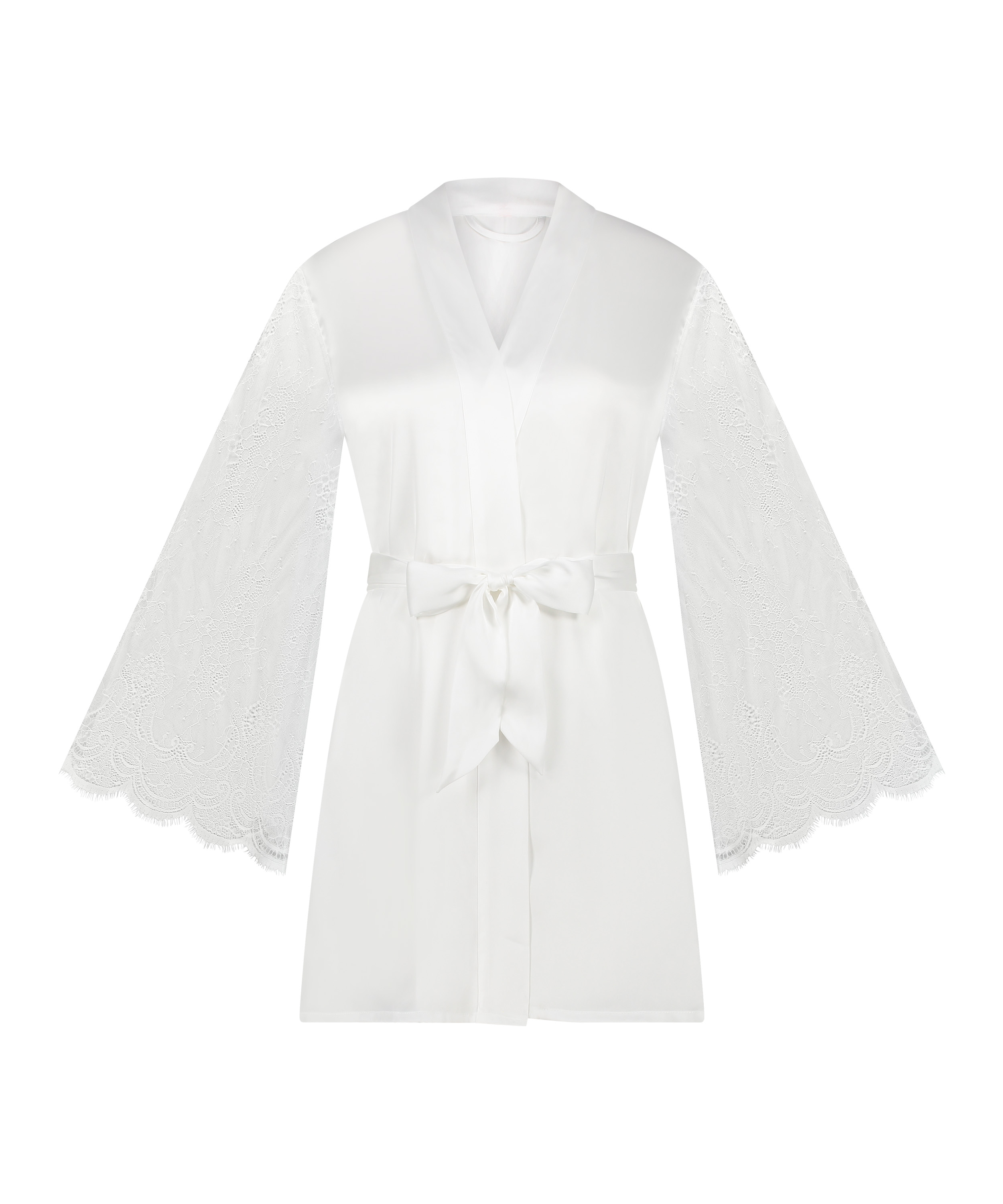 Satynowe kimono, Biały, main