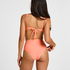 Wysokie Modelujące Majtki Bikini Luxe, Pomarańczowy