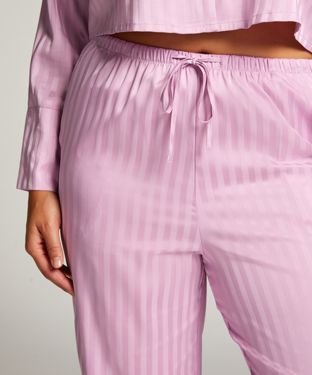 Spodnie z satyny, Fioletowy