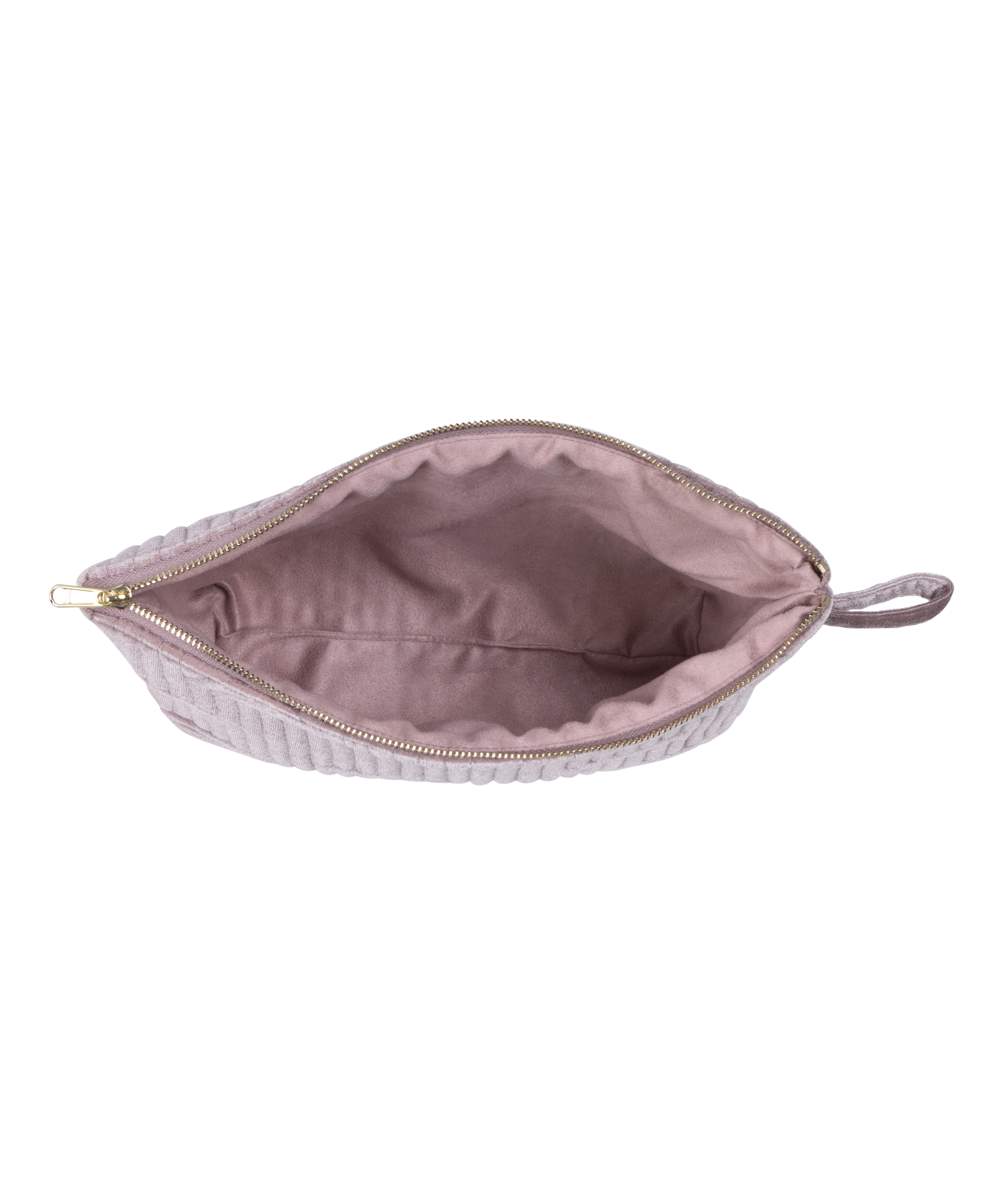 Welurowa kosmetyczka Duży, Fioletowy, main