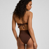 Figi Bikini Highleg Madrid, Brązowy