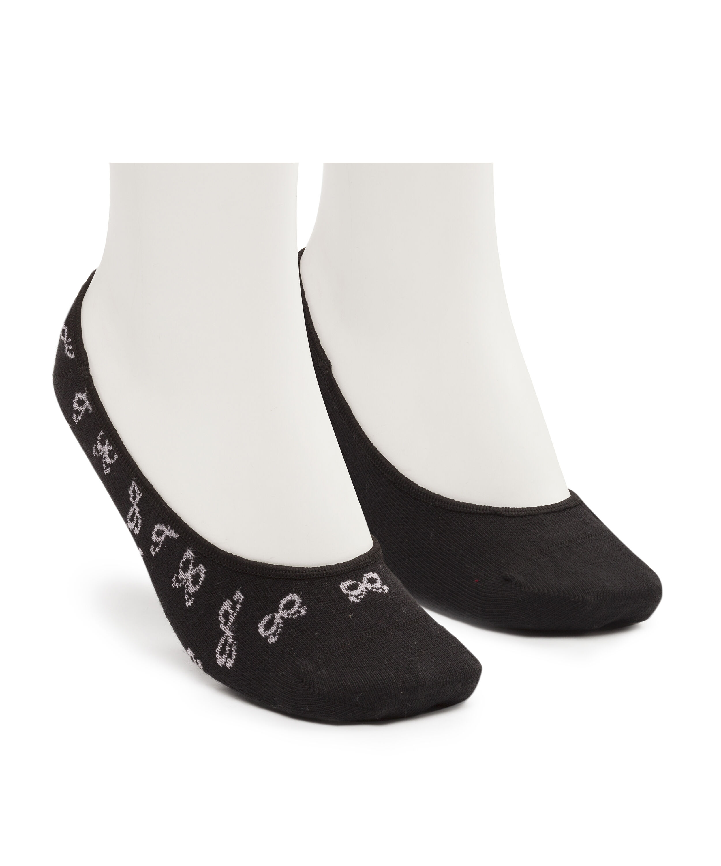 Zestaw 2 par skarpetek stopek, Czarny
