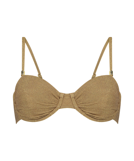 Góra od bikini Goldie Shimmer, Żółty