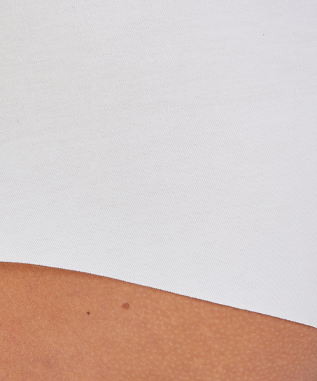 Niewidzialne bawełniane bokserki, Biały