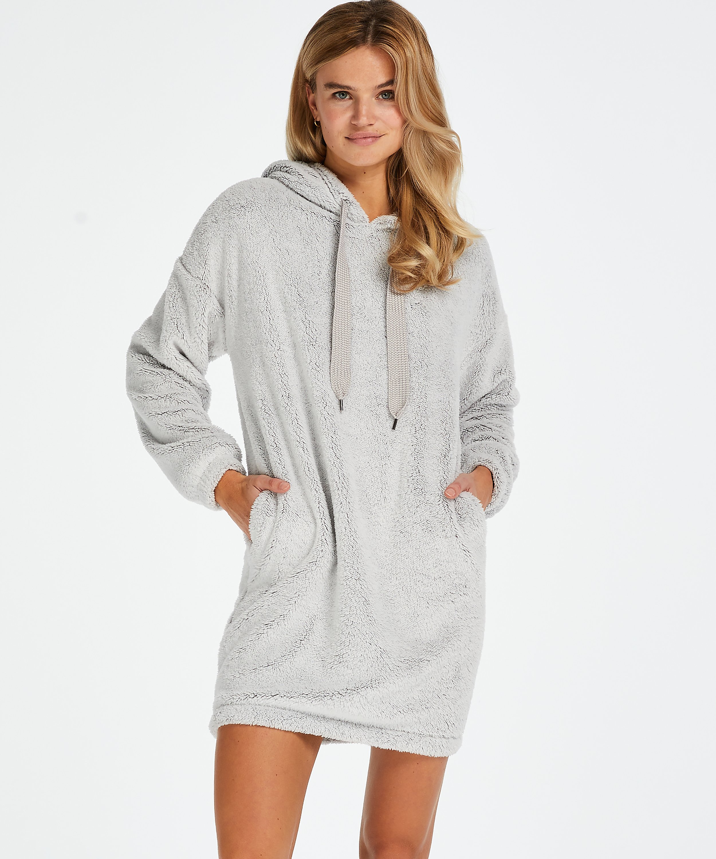 Polarowa sukienka, Szary, main