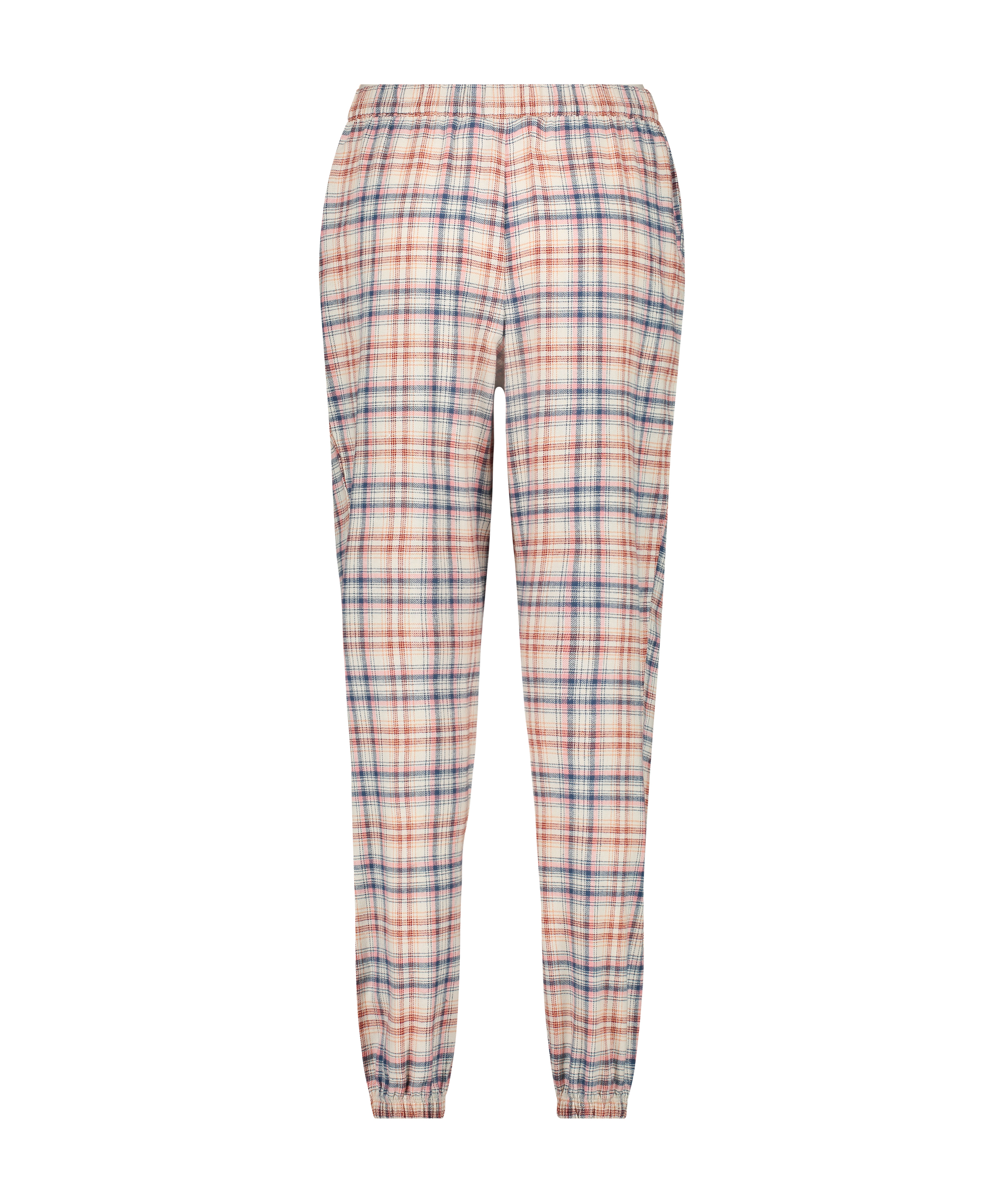 Spodnie od piżamy w kratę, Beżowy, main