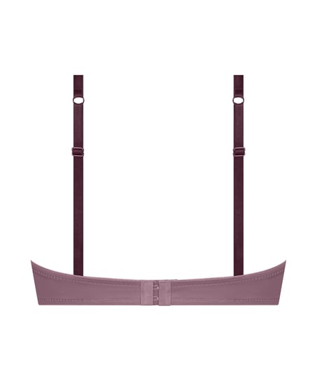 Biustonosz usztywniany z fiszbinami Lace & Shine, Fioletowy