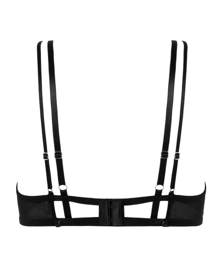 Biustonosz nieusztywniany z fiszbinami Vera, Czarny