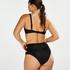 Nieusztywniona g&oacute;ra od bikini z klamrą Sunset Dreams, Czarny