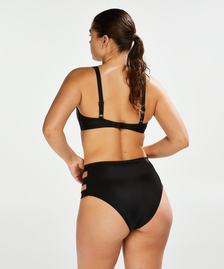 Nieusztywniona g&oacute;ra od bikini z klamrą Sunset Dreams, Czarny