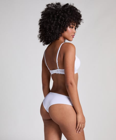 Usztywniony biustonosz push-up z fiszbinami Angie, Biały