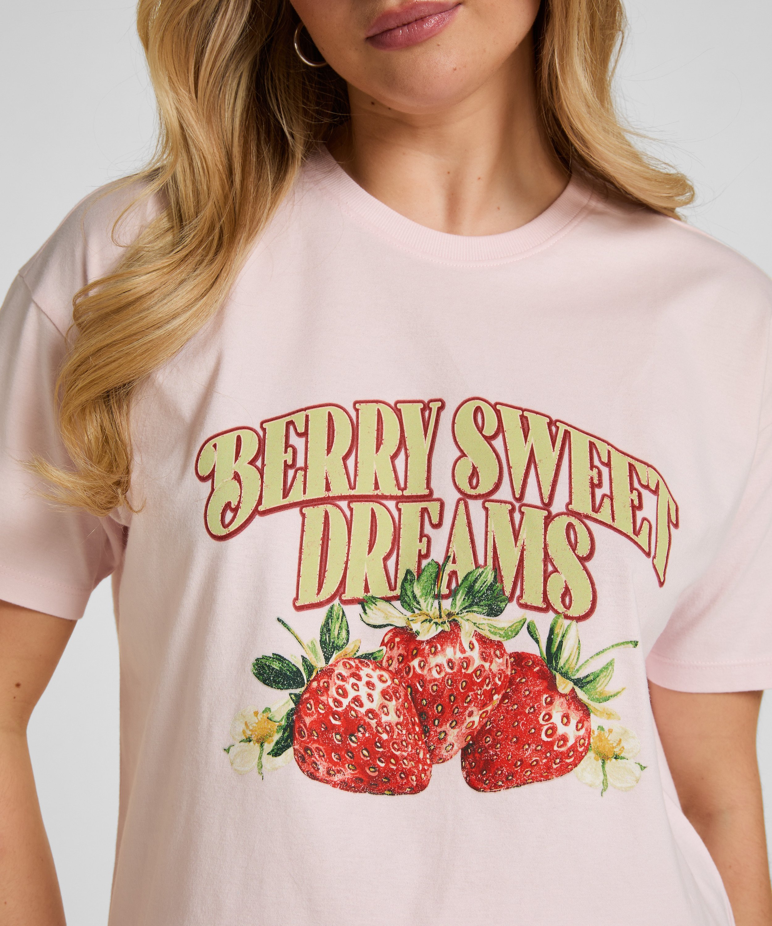 T-shirt z Nadrukiem, R&oacute;żowy, main