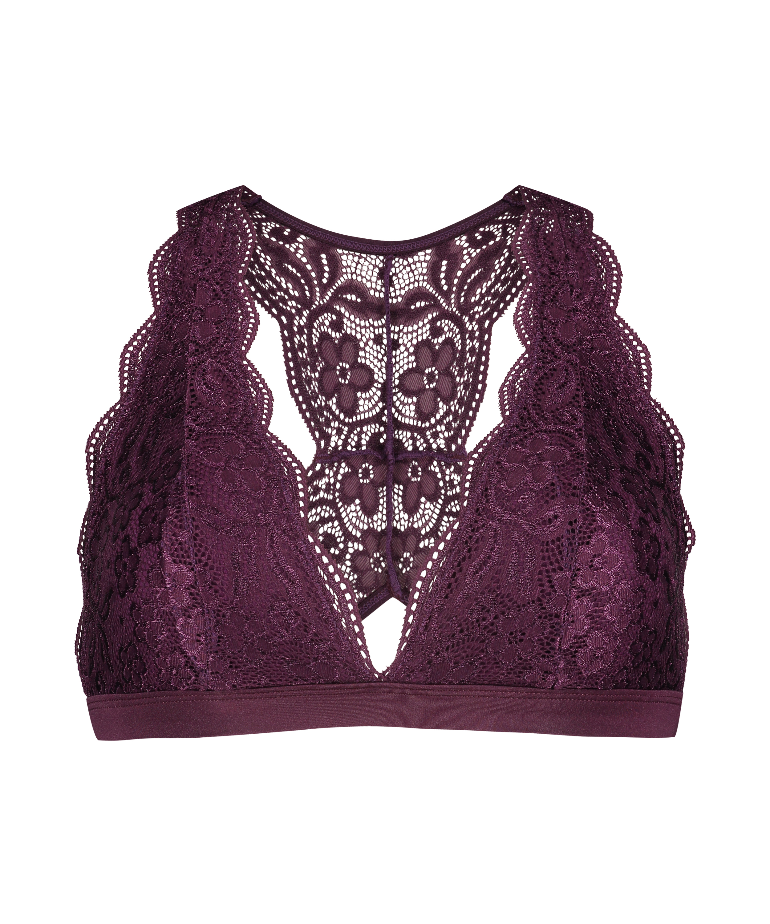 Halter racerback bralette, Fioletowy, main