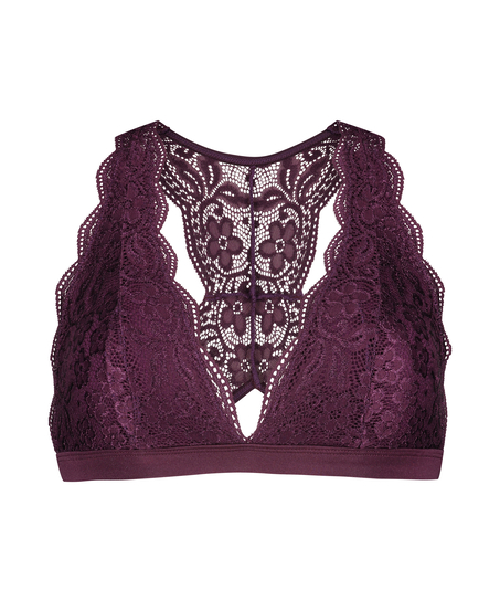 Halter racerback bralette, Fioletowy