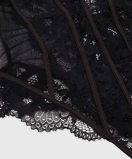 Body z fiszbinami Gabrielle, Czarny