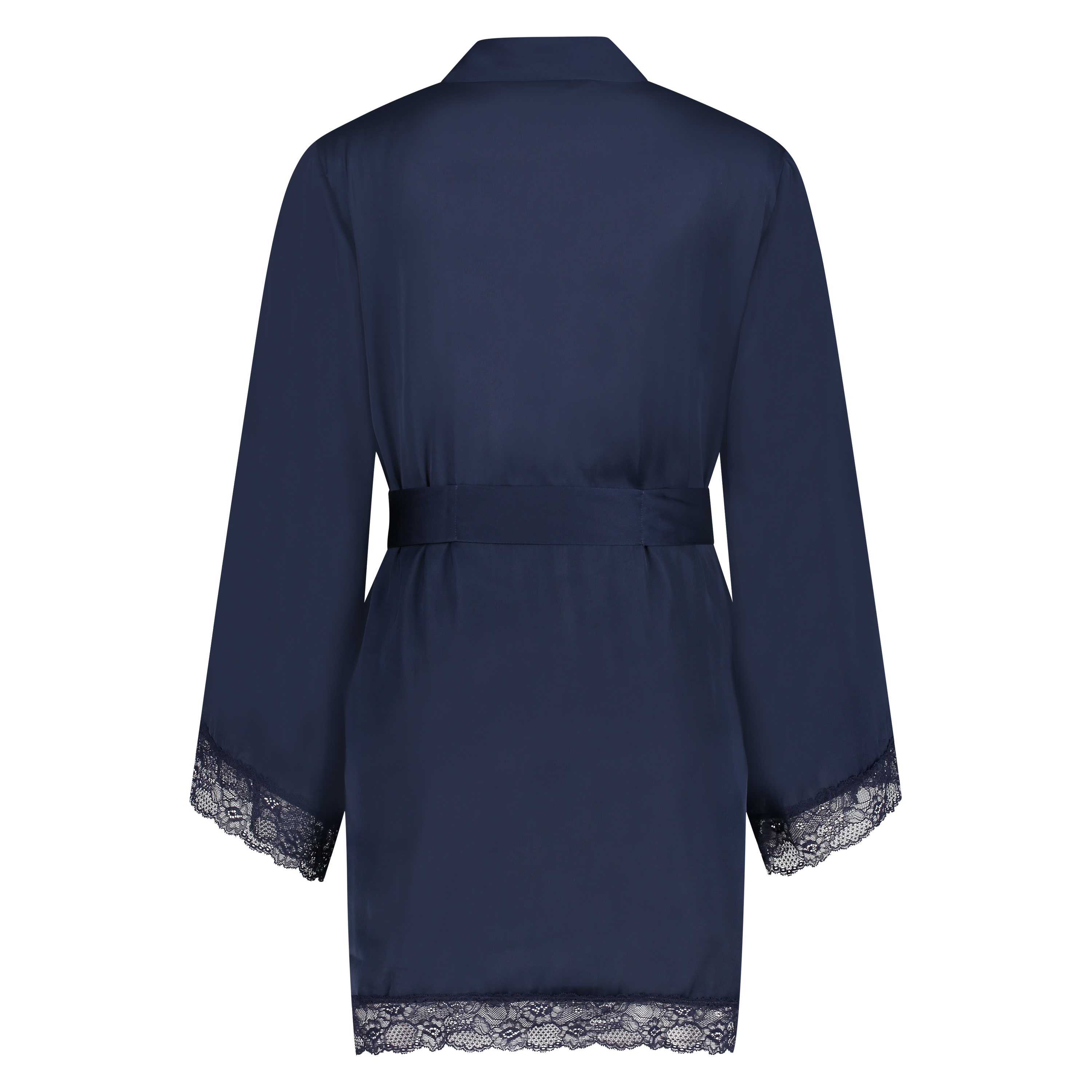 Satynowe kimono Meili, Niebieski, main