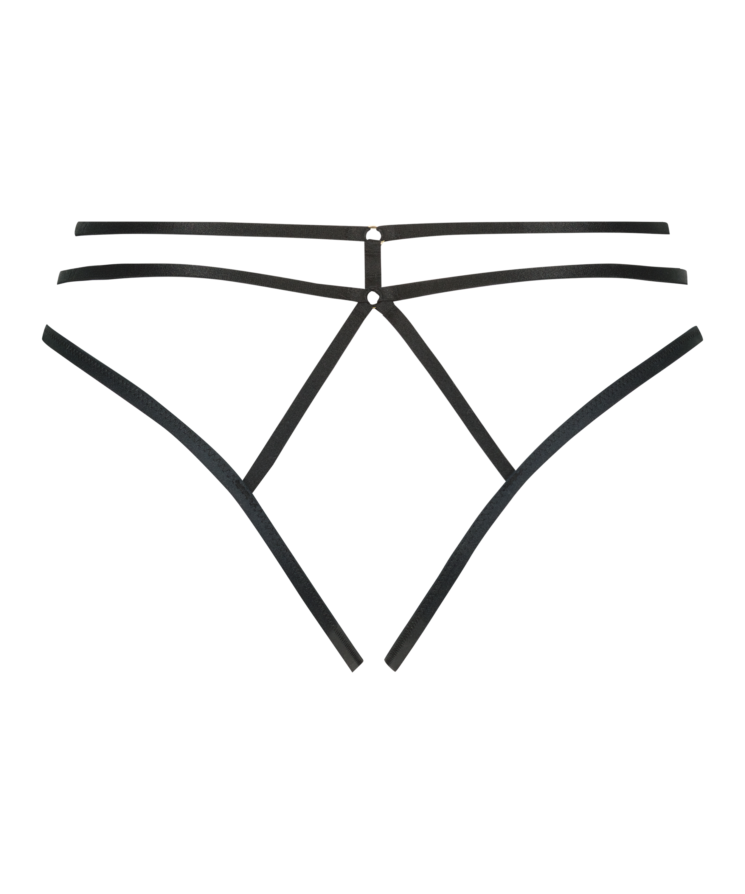 Majtki z odsłoniętym kroczem Effie, Czarny, main