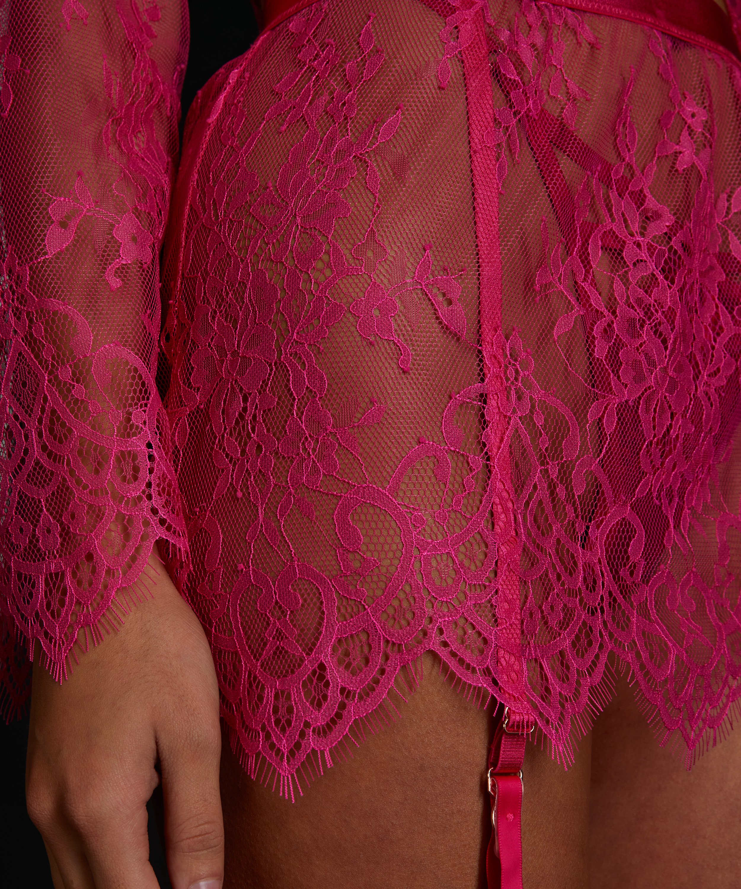 Koronkowa sp&oacute;dnica, R&oacute;żowy, main