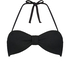 G&oacute;ra od bikini typu bandeau Crinkle, Czarny