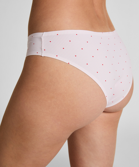 Brazyliany micro ze wzorem, R&oacute;żowy