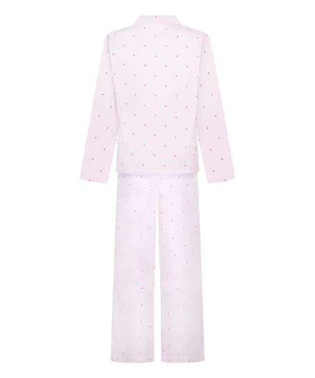 Zestaw piżamowy z bawełny dżersejowej, Biały