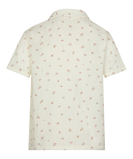 Muślinowa narzutka, Biały