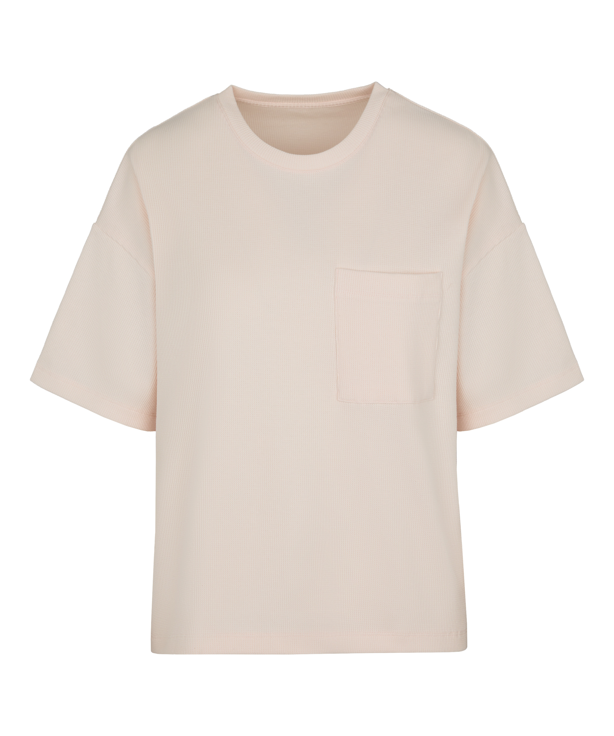 Pyjama Top Waffle, R&oacute;żowy, main